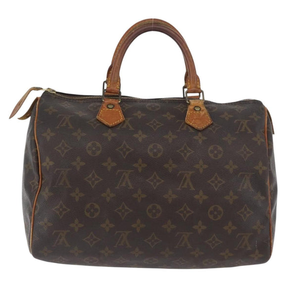 LOUIS VUITTON Monogram Speedy 30 Hand Bag M41526 LV Auth BSZ126