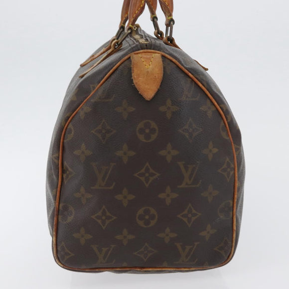 LOUIS VUITTON Monogram Speedy 30 Hand Bag M41526 LV Auth BSZ126