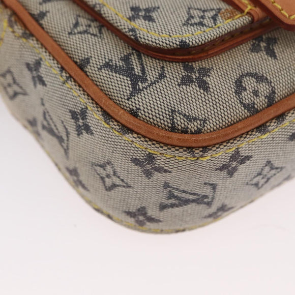 LOUIS VUITTON Monogram Mini Juliet PM Shoulder Bag Blue M92005 LV Auth BSZ132