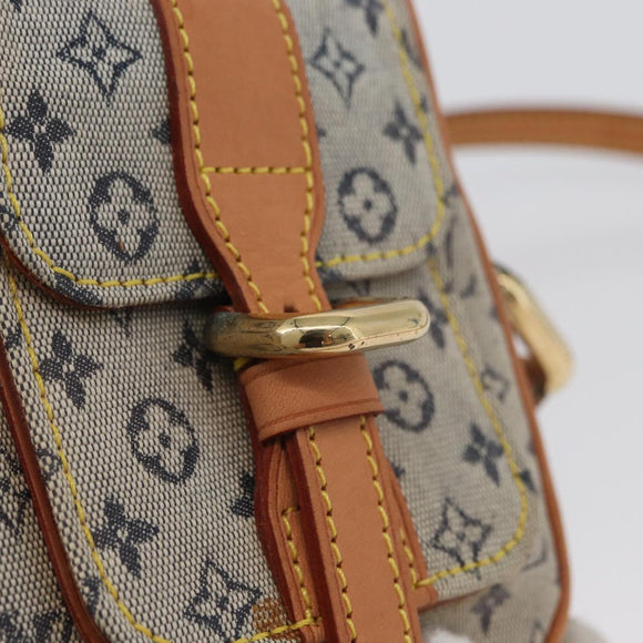 LOUIS VUITTON Monogram Mini Juliet PM Shoulder Bag Blue M92005 LV Auth BSZ132