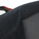 GUCCI GG Canvas Sherry Line Hand Bag Black 131230 Auth BSZ133-11