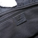 GUCCI GG Canvas Sherry Line Hand Bag Black 131230 Auth BSZ133-15