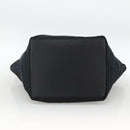 GUCCI GG Canvas Sherry Line Hand Bag Black 131230 Auth BSZ133-9
