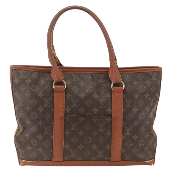 LOUIS VUITTON Monogram Sac Weekend PM Hand Bag M42425 LV Auth BSZ137