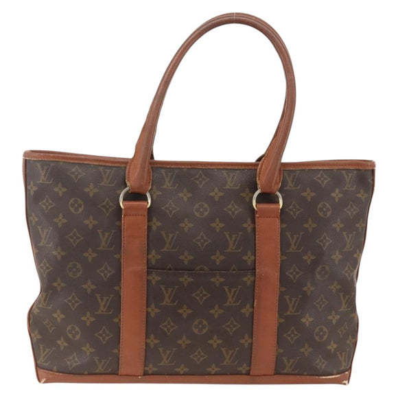 LOUIS VUITTON Monogram Sac Weekend PM Hand Bag M42425 LV Auth BSZ137