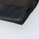 BOTTEGA VENETA Clutch Bag Canvas Brown Silver Auth BSZ138-15