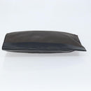 BOTTEGA VENETA Clutch Bag Canvas Brown Silver Auth BSZ138-6