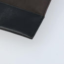 BOTTEGA VENETA Clutch Bag Canvas Brown Silver Auth BSZ138-7