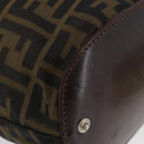 FENDI Zucca Canvas Hand Bag Black Brown Auth BSZ141-9