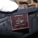 FENDI Zucca Canvas Hand Bag Black Brown Auth BSZ141-17