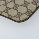 GUCCI GG Supreme Web Sherry Line Bag PVC Beige Gold 904 02 047 Auth BSZ142-11