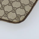 GUCCI GG Supreme Web Sherry Line Bag PVC Beige Gold 904 02 047 Auth BSZ142-13
