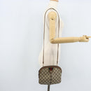 GUCCI GG Supreme Web Sherry Line Bag PVC Beige Gold 904 02 047 Auth BSZ142-21