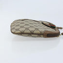 GUCCI GG Supreme Web Sherry Line Bag PVC Beige Gold 904 02 047 Auth BSZ142-4