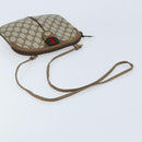 GUCCI GG Supreme Web Sherry Line Bag PVC Beige Gold 904 02 047 Auth BSZ142-7