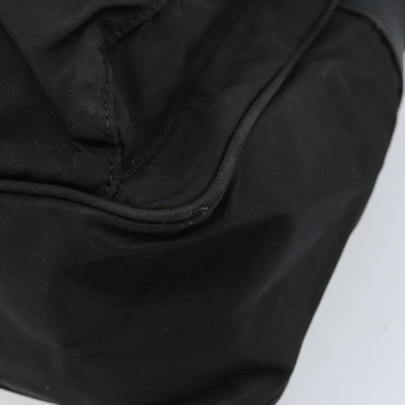 PRADA Shoulder Bag Nylon Black Silver Auth BSZ143
