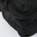 PRADA Shoulder Bag Nylon Black Silver Auth BSZ143-11