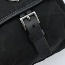 PRADA Shoulder Bag Nylon Black Silver Auth BSZ143-15