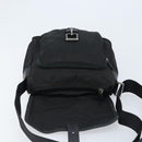 PRADA Shoulder Bag Nylon Black Silver Auth BSZ143-16