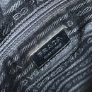 PRADA Shoulder Bag Nylon Black Silver Auth BSZ143-19