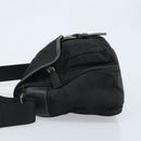 PRADA Shoulder Bag Nylon Black Silver Auth BSZ143-5