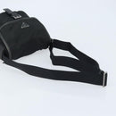 PRADA Shoulder Bag Nylon Black Silver Auth BSZ143-7