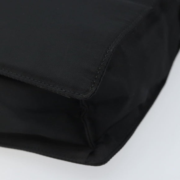 PRADA Hand Bag Nylon Black Silver Auth BSZ146