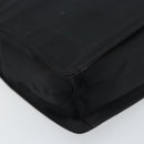 PRADA Hand Bag Nylon Black Silver Auth BSZ146-11