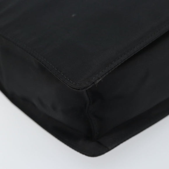 PRADA Hand Bag Nylon Black Silver Auth BSZ146