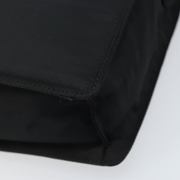 PRADA Hand Bag Nylon Black Silver Auth BSZ146