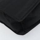 PRADA Hand Bag Nylon Black Silver Auth BSZ146-13