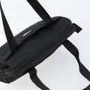 PRADA Hand Bag Nylon Black Silver Auth BSZ146-6