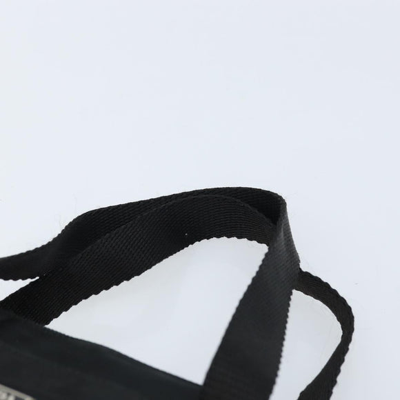 PRADA Hand Bag Nylon Black Silver Auth BSZ146