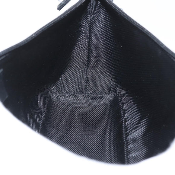 GUCCI GG Canvas Accessory Pouch Black Silver 07198 Auth BSZ147V