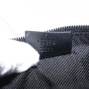 GUCCI GG Canvas Accessory Pouch Black Silver 07198 Auth BSZ147V-11