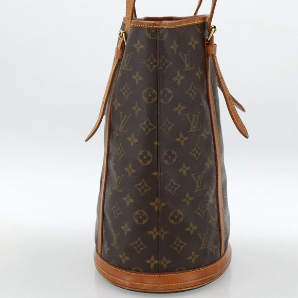 LOUIS VUITTON Monogram Bucket GM Shoulder Bag M42236 LV Auth BSZ151