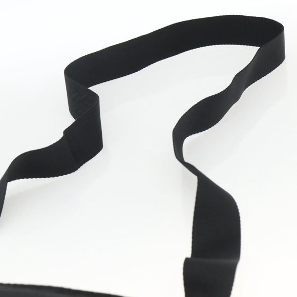 PRADA Schoudertas Nylon Zwart Zilver Auth BSZ154