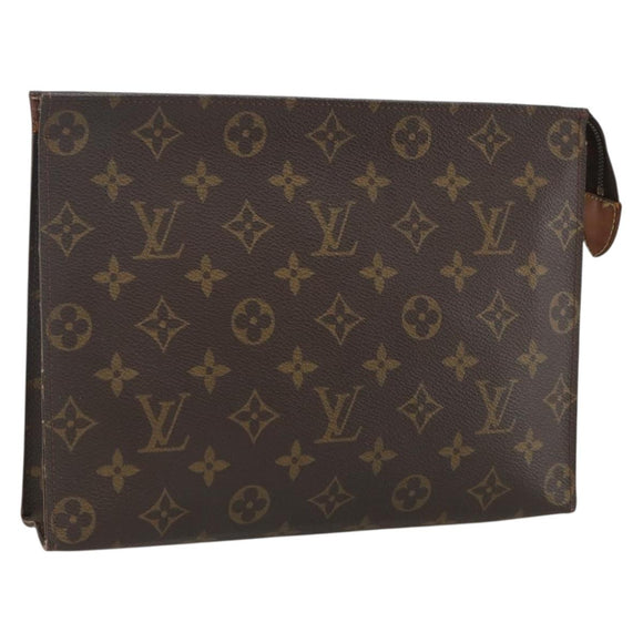 LOUIS VUITTON Monogram Pochette Toilette 26 Kulturbeutel M47542 LV Auth BSZ158