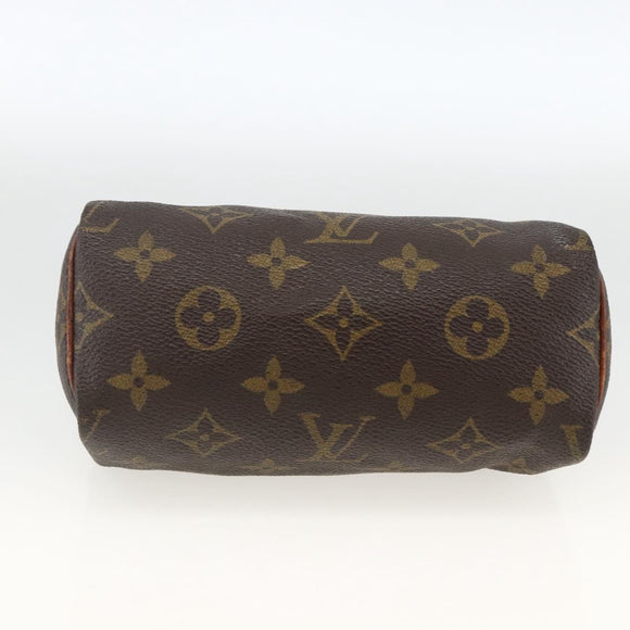 LOUIS VUITTON Monogram Mini Speedy Hand Bag M41534 LV Auth BSZ161