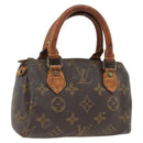 LOUIS VUITTON Monogram Mini Speedy Hand Bag M41534 LV Auth BSZ161-1