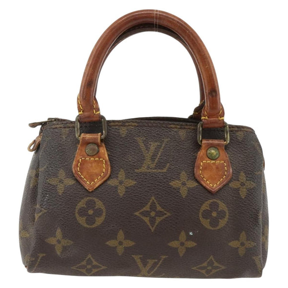 LOUIS VUITTON Monogram Mini Speedy Hand Bag M41534 LV Auth BSZ161