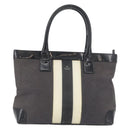 GUCCI Tote Bag Canvas Black Gold 002 1119 Auth BSZ162-2