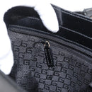 GUCCI Tote Bag Canvas Black Gold 002 1119 Auth BSZ162-20