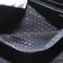 GUCCI Tote Bag Canvas Black Gold 002 1119 Auth BSZ162-21