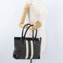 GUCCI Tote Bag Canvas Black Gold 002 1119 Auth BSZ162-23