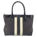 GUCCI Tote Bag Canvas Black Gold 002 1119 Auth BSZ162-3