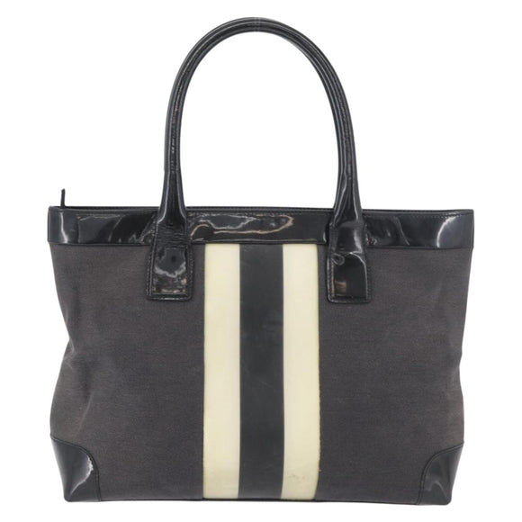 GUCCI Tote Bag Canvas Black Gold 002 1119 Auth BSZ162
