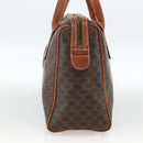 CELINE Macadam Canvas Hand Bag PVC Leather Brown Gold Auth BSZ166-5