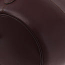 CARTIER Must Line Purse Shoulder Bag Leather Bordeaux Gold Auth BSZ170-13