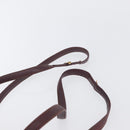 CARTIER Must Line Purse Shoulder Bag Leather Bordeaux Gold Auth BSZ170-8